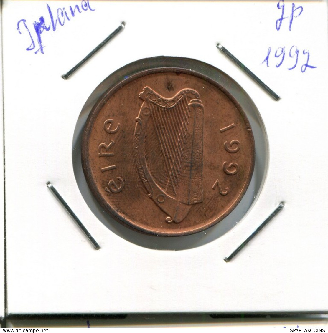 2 PENCE 1992 IRLANDA IRELAND Moneda #AN627.E.A - Irland