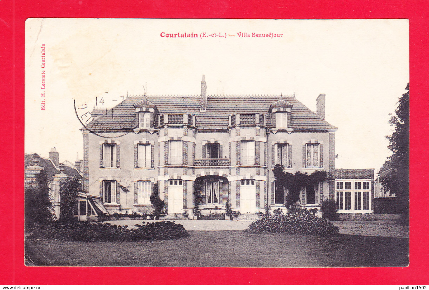 F-28-Courtalain-04Ph90  La Villa Beauséjour, Cpa  - Courtalain