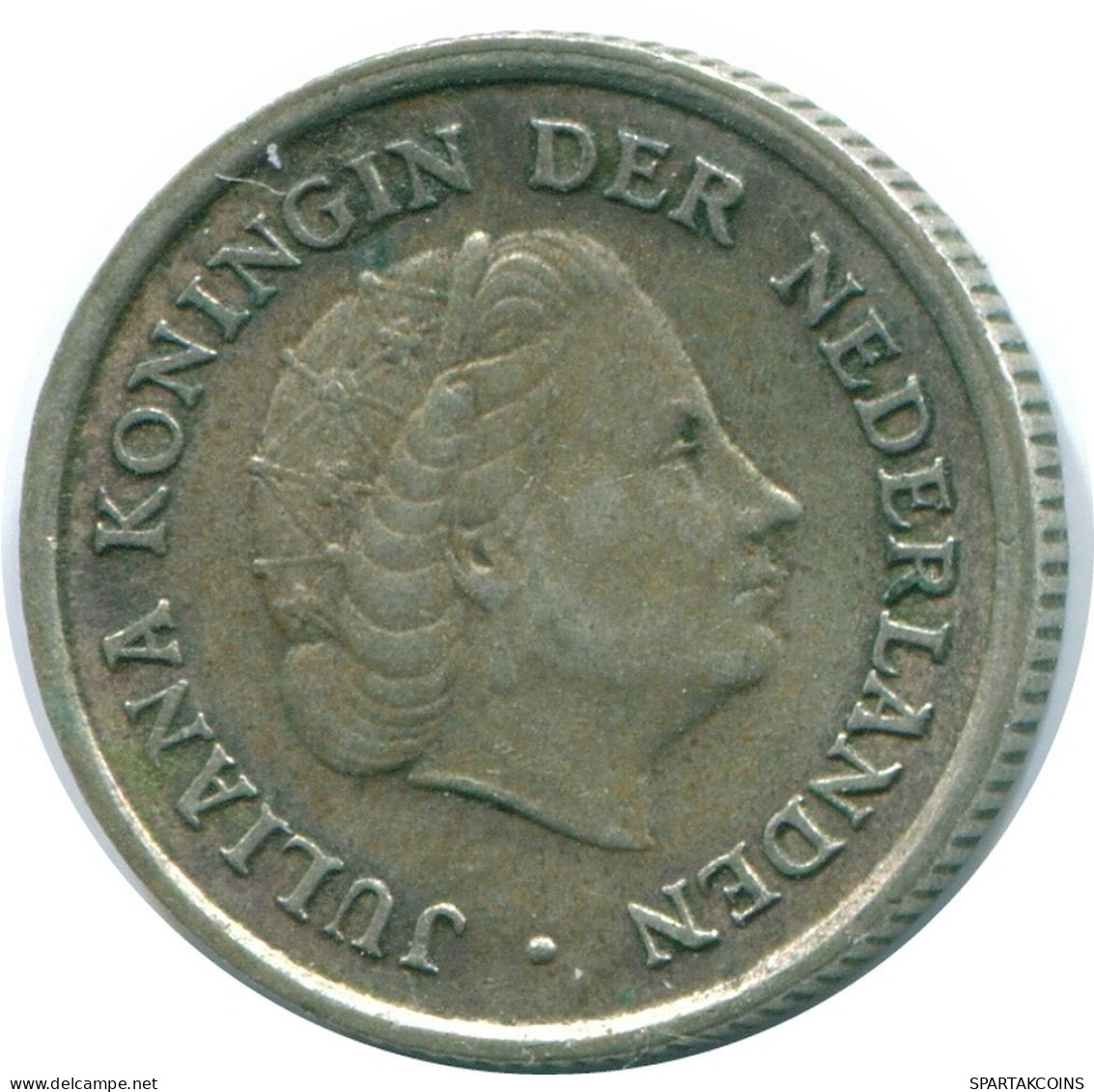1/10 GULDEN 1962 NIEDERLÄNDISCHE ANTILLEN SILBER Koloniale Münze #NL12432.3.D.A - Antillas Neerlandesas