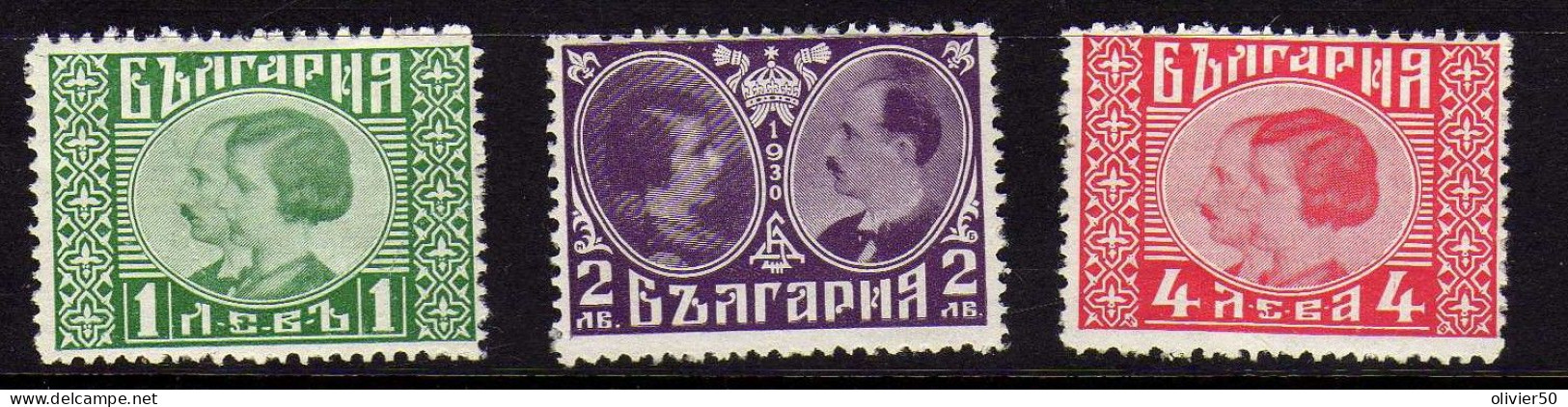 Bulgarie - 1930 - Mariage Du Roi Boris - Neufs* - MLH - 4 Valeurs - Unused Stamps