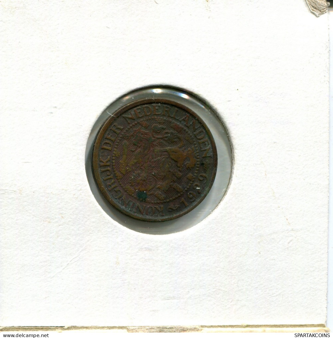 1 CENT 1929 NEERLANDÉS NETHERLANDS Moneda #AU247.E.A - 1 Centavos