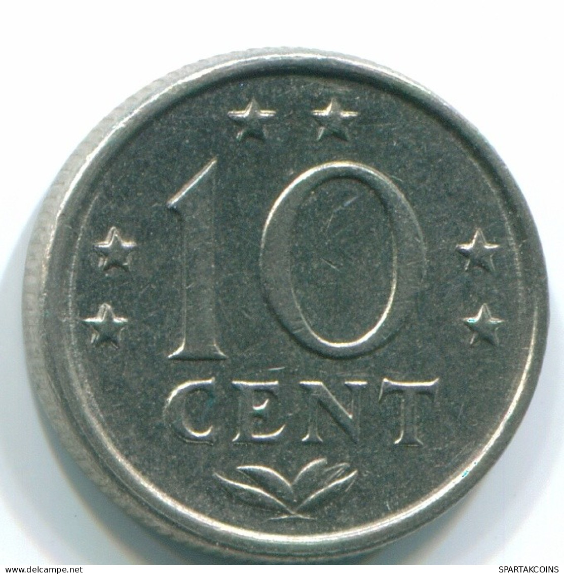 10 CENTS 1978 ANTILLAS NEERLANDESAS Nickel Colonial Moneda #S13567.E.A - Antilles Néerlandaises