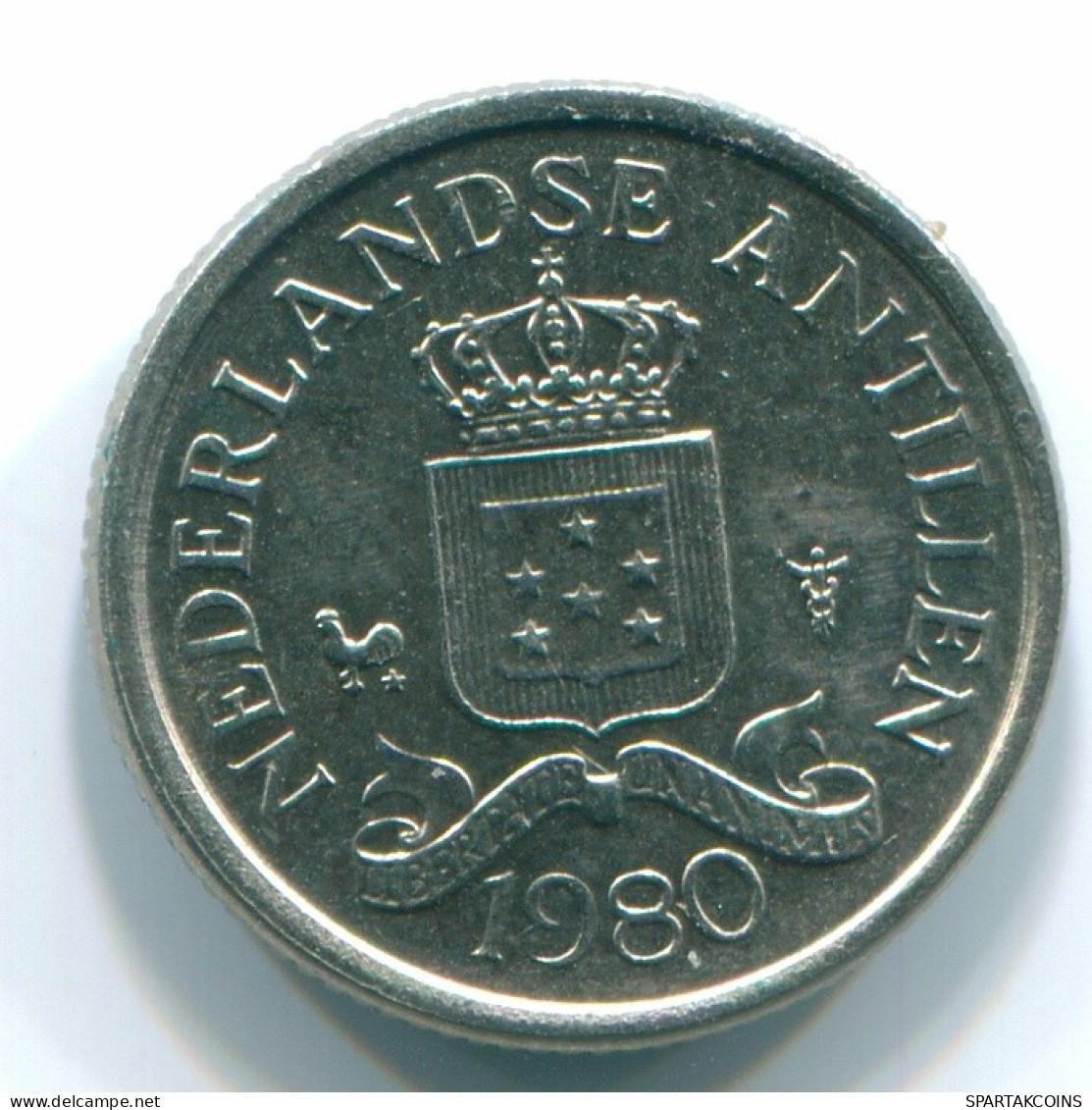 10 CENTS 1981 ANTILLAS NEERLANDESAS Nickel Colonial Moneda #S13747.E.A - Netherlands Antilles