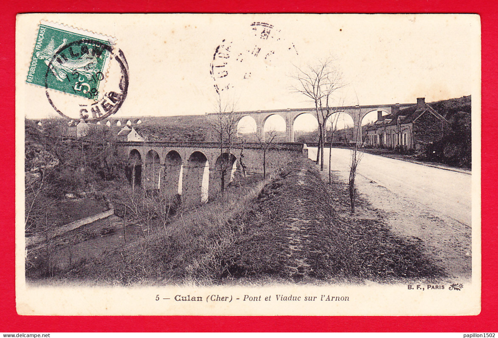 F-18-Culan-01P45 Le Pont Et Viaduc Sur L'Arnon, Cpa  - Culan