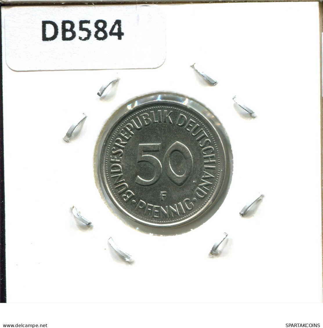 50 PFENNIG 1977 F BRD DEUTSCHLAND Münze GERMANY #DB584.D.A - 50 Pfennig