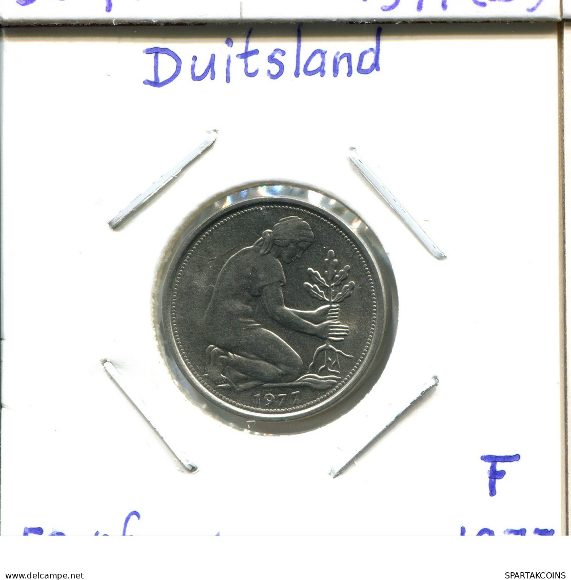 50 PFENNIG 1977 F BRD DEUTSCHLAND Münze GERMANY #DB584.D.A - 50 Pfennig
