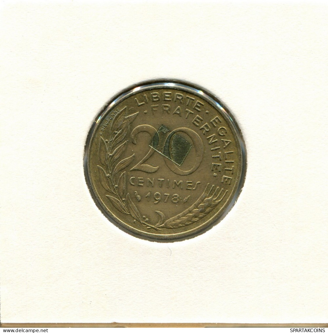 20 CENTIMES 1978 FRANKREICH FRANCE Französisch Münze #BB494.D.A - 20 Centimes