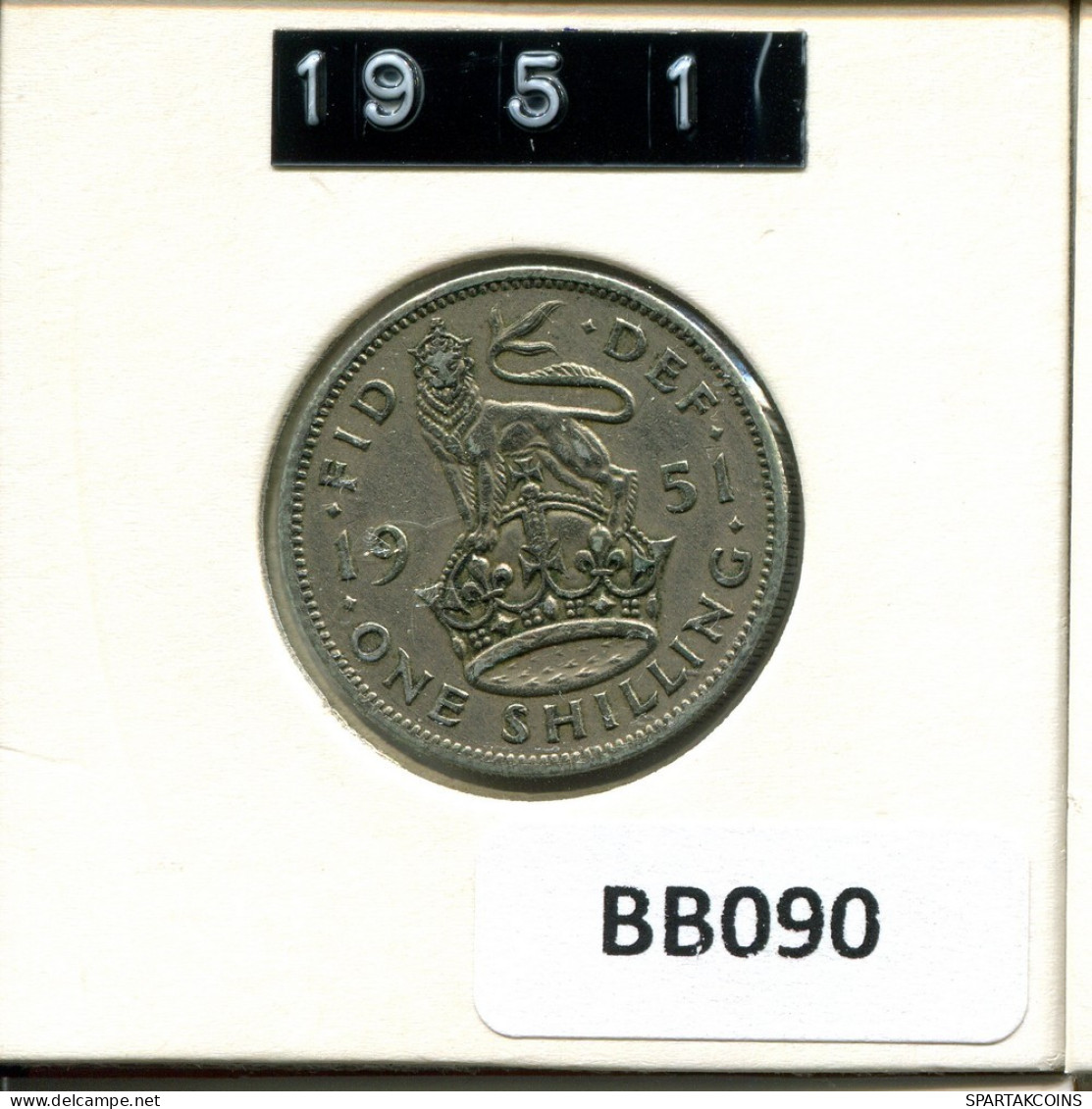 SHILLING 1951 UK GRANDE-BRETAGNE GREAT BRITAIN Pièce #BB090.F.A - I. 1 Shilling