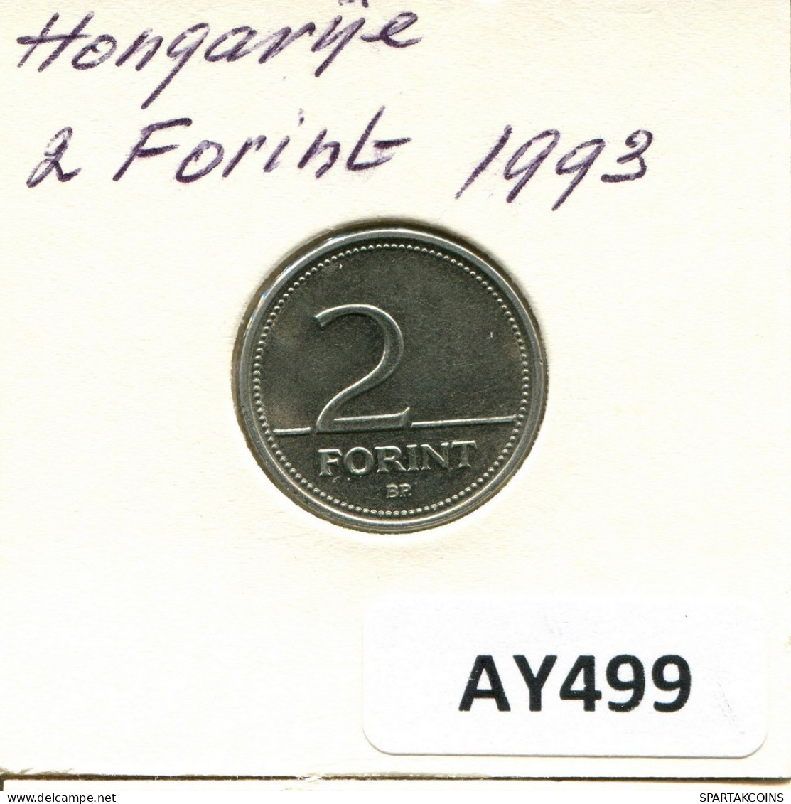 2 FORINT 1993 SIEBENBÜRGEN HUNGARY Münze #AY499.D.A - Hongrie
