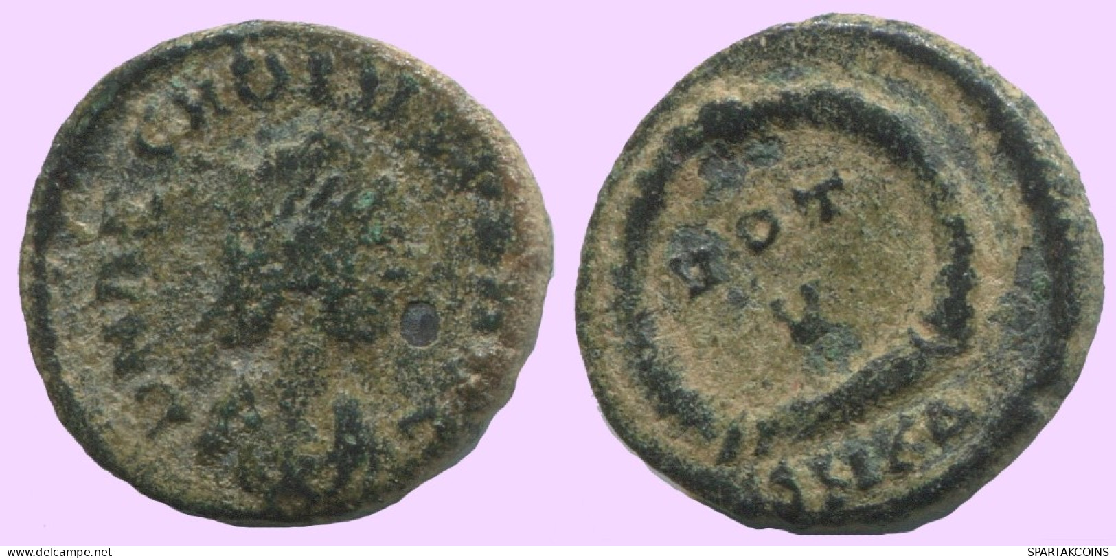 LATE ROMAN IMPERIO Moneda Antiguo Auténtico Roman Moneda 1.5g/14mm #ANT2446.14.E.A - El Bajo Imperio Romano (363 / 476)