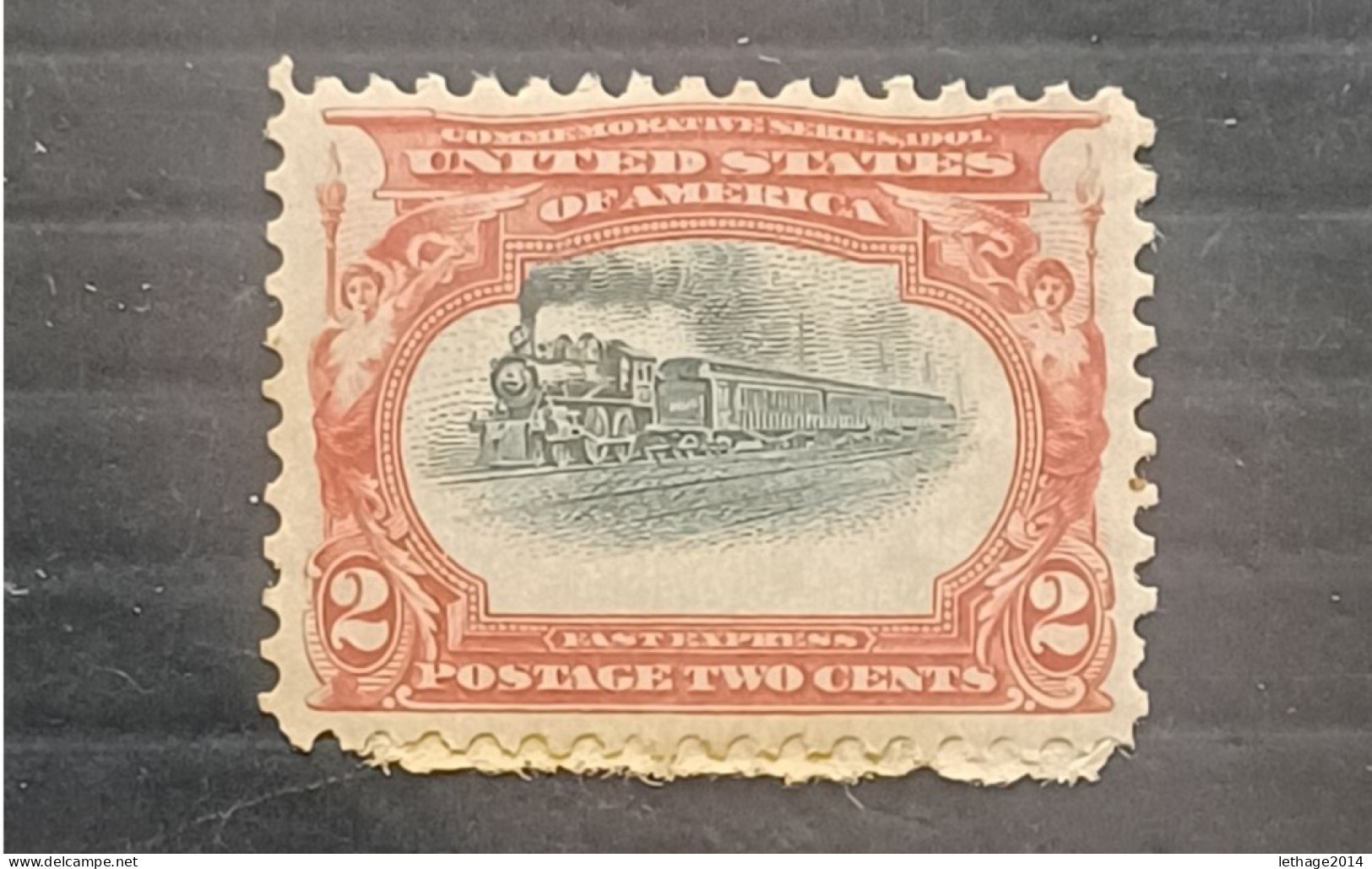 UNITED STATE 1901 PAN AMERICAN EXPO SC N 295 ERROR CENTER MOVED GUM 80% MNHL - Neufs