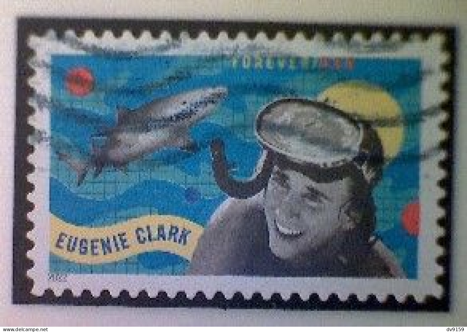 United States, Scott #5693, Used(o), 2022, Eugenie Clark, Forever (58¢), Multicolored - Oblitérés