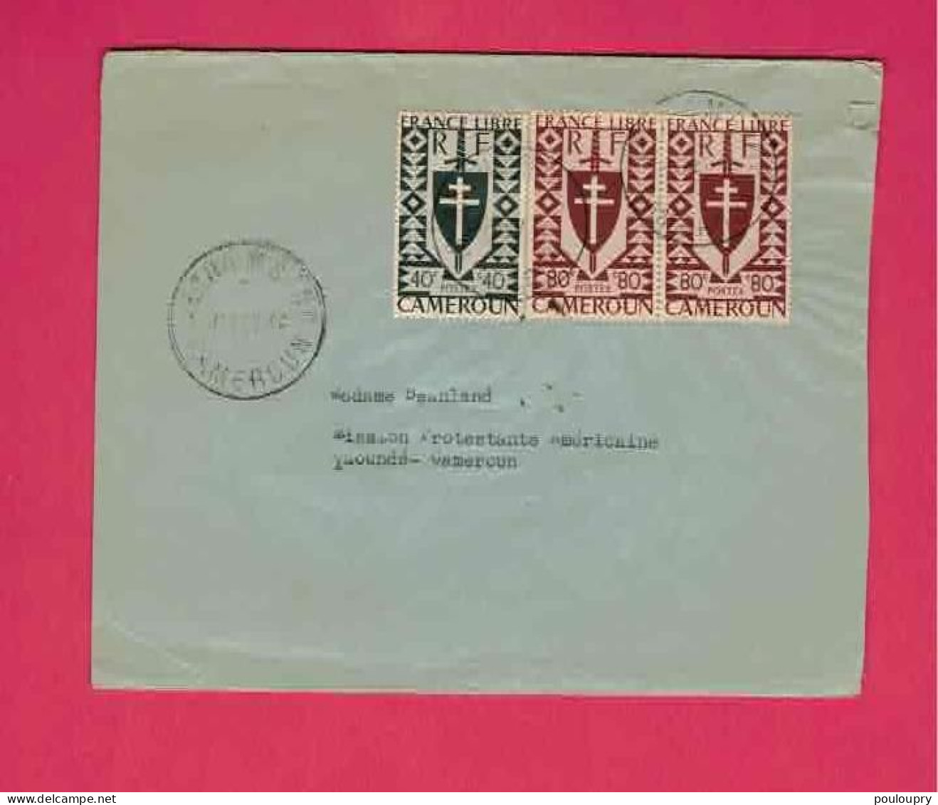 Lettre De 1946 Pour Le Cameroun - YT N° 253 Et 254 En Paire - Série De Londres - Lettres & Documents