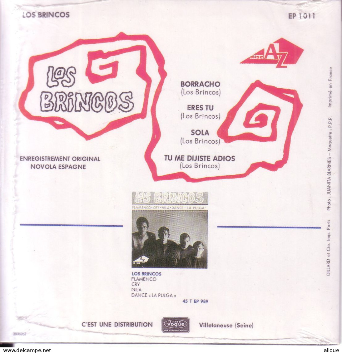 LOS BRINCOS CD EP - BORRACHO + 3 - Other - Spanish Music