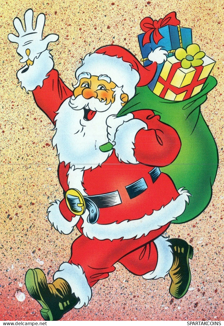 BABBO NATALE Natale Vintage Cartolina CPSM #PAK841.A - Santa Claus