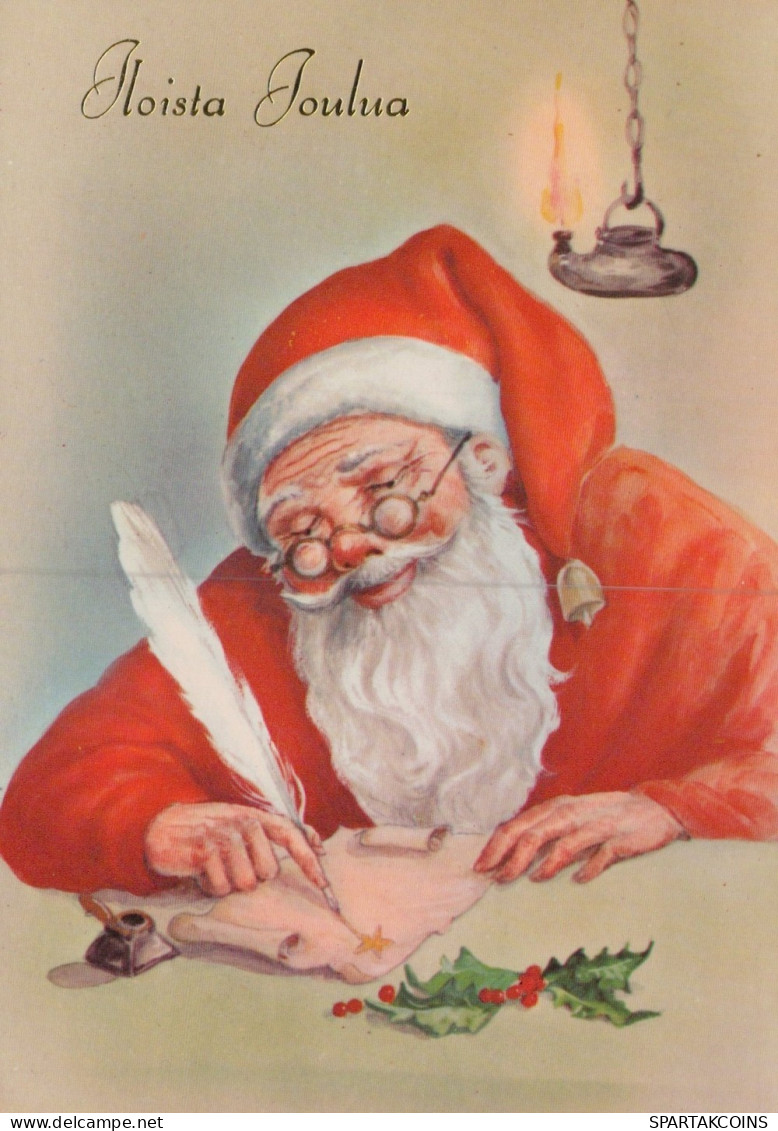 BABBO NATALE Natale Vintage Cartolina CPSM #PAK796.A - Santa Claus