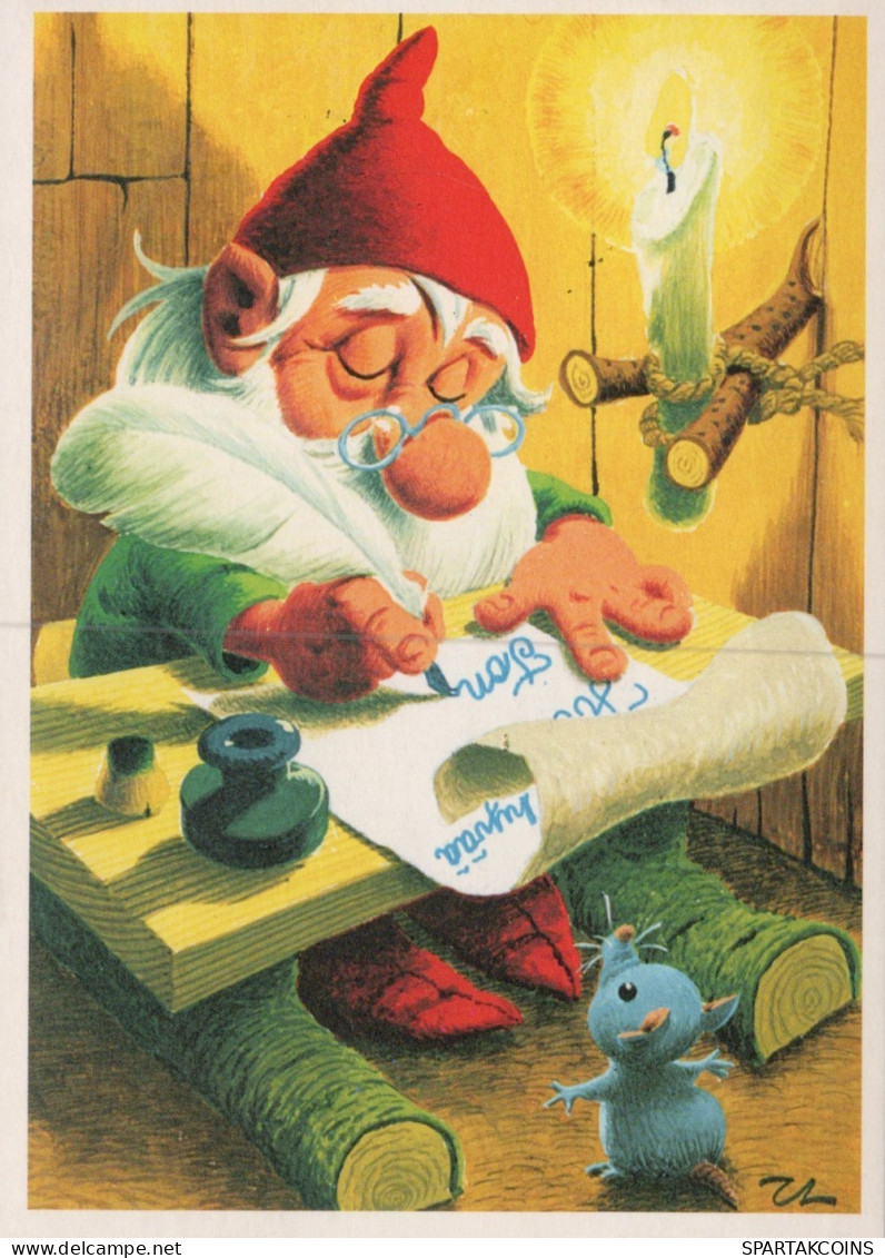 PAPÁ NOEL NAVIDAD Fiesta Vintage Tarjeta Postal CPSM #PAK782.A - Santa Claus