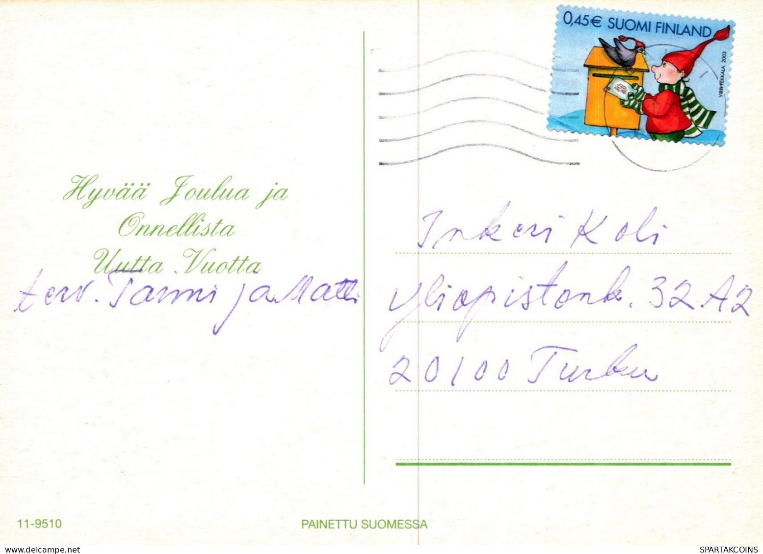 PÈRE NOËL NOËL Fêtes Voeux Vintage Carte Postale CPSM #PAK687.A - Santa Claus