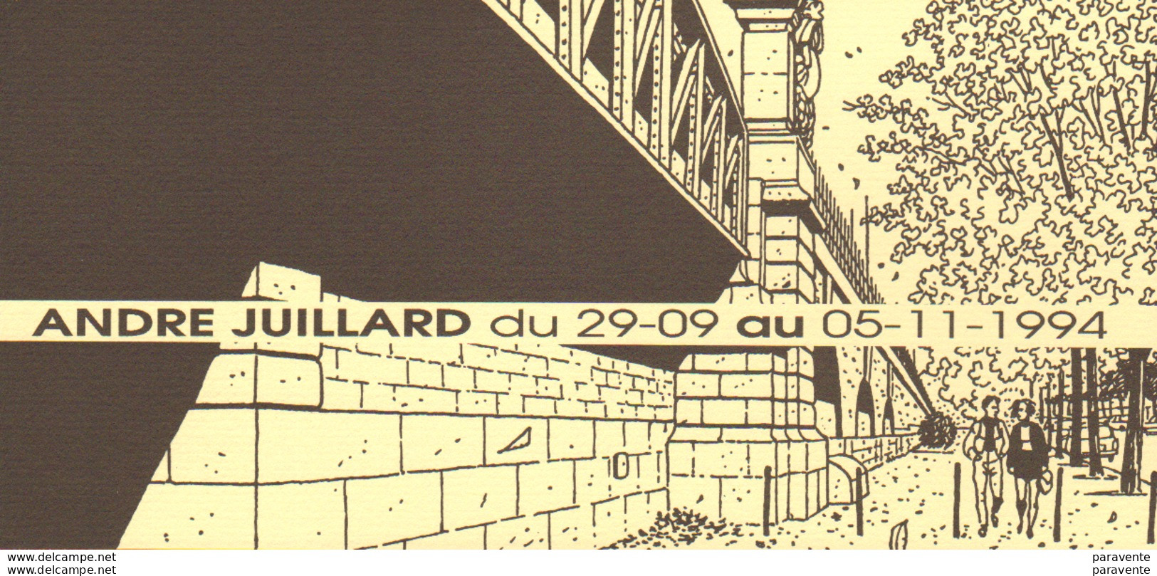 JUILLARD : Carte Exposition Librairie SANS TITRE - Juillard