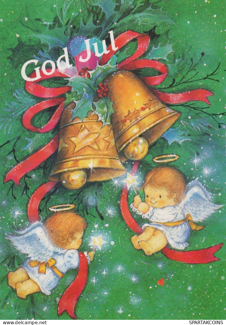 ANGEL CHRISTMAS Holidays Vintage Postcard CPSM #PAH878.A - Engel