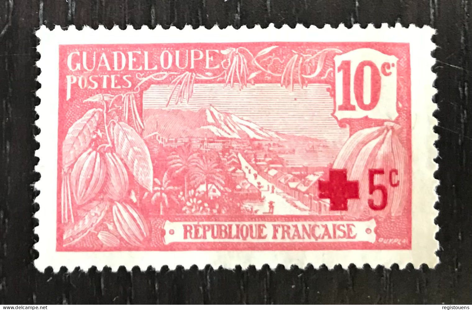 Timbre Guadeloupe 1915 - Otros & Sin Clasificación