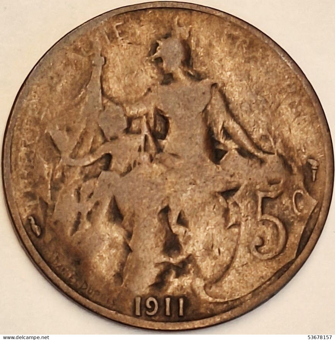 France - 5 Centimes 1911, KM# 842 (#3962) - 5 Centimes