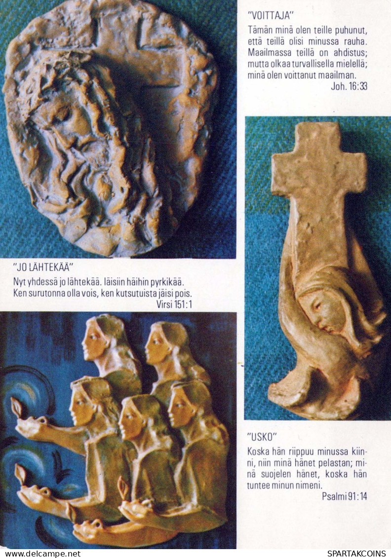 STATUE SAINTS Christentum Religion Vintage Ansichtskarte Postkarte CPSM #PBQ222.A - Gemälde, Glasmalereien & Statuen
