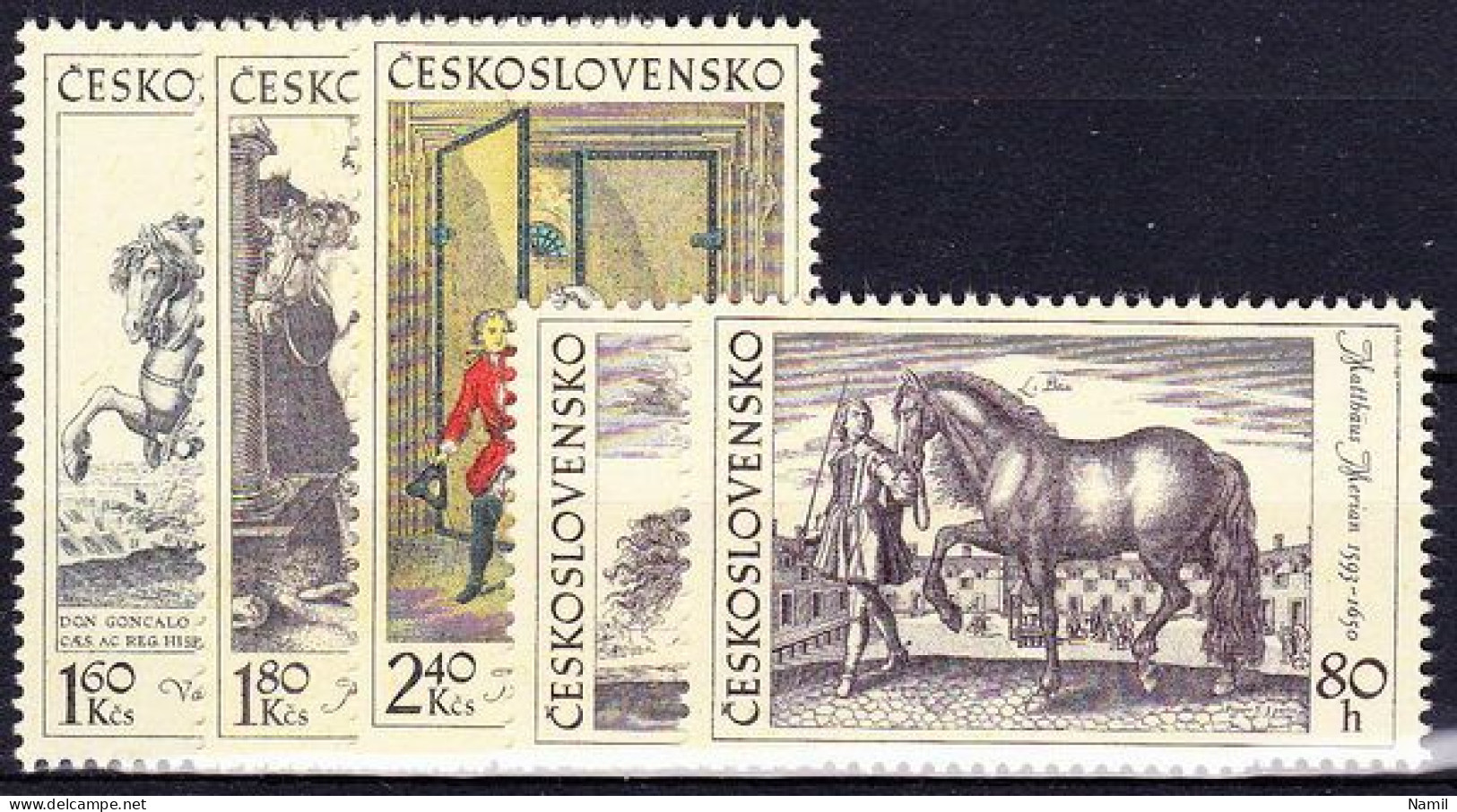 ** Tchécoslovaquie 1969 Mi 1870-4 (Yv 1717-21), (MNH)** - Unused Stamps