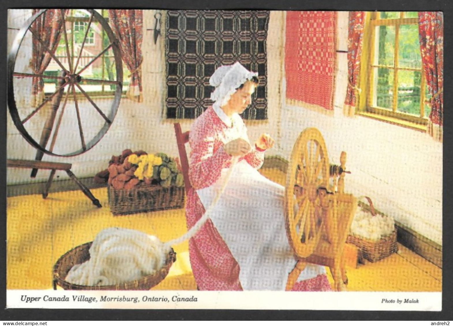 Morrisburg  Ontario  UPPER CANADA VILLAGE - Spinning Wool - Uncirculated Non Circulée - Photo By Malak - Andere & Zonder Classificatie