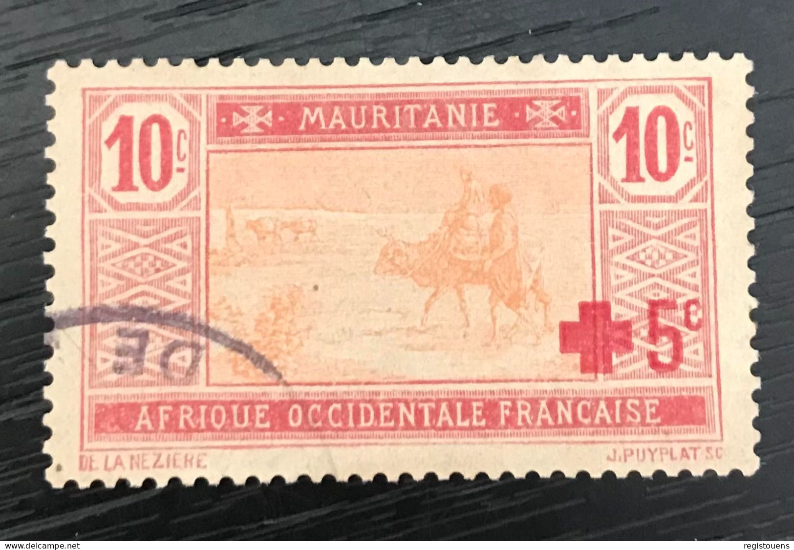 Timbre Oblitéré Mauritanie 1915 Y & T 34 - Usados