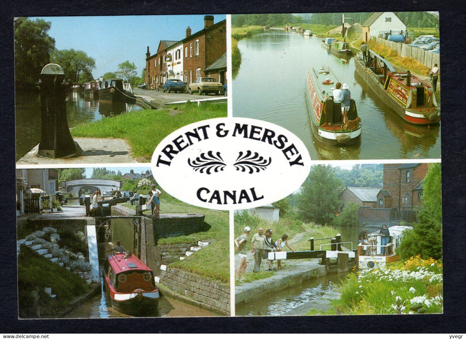 Angleterre - TRENT & MERSEY CANAL - Fradley Junction, Great Haywood, Lockside At Stone, Summertime At Wardie Lock (1985) - Altri & Non Classificati