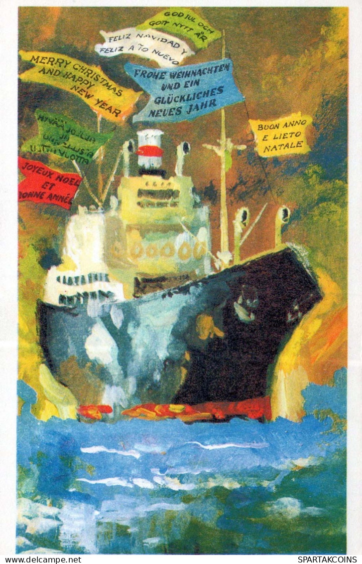 SHIP Vintage Postcard CPSMPF #PKD670.A - Segelboote