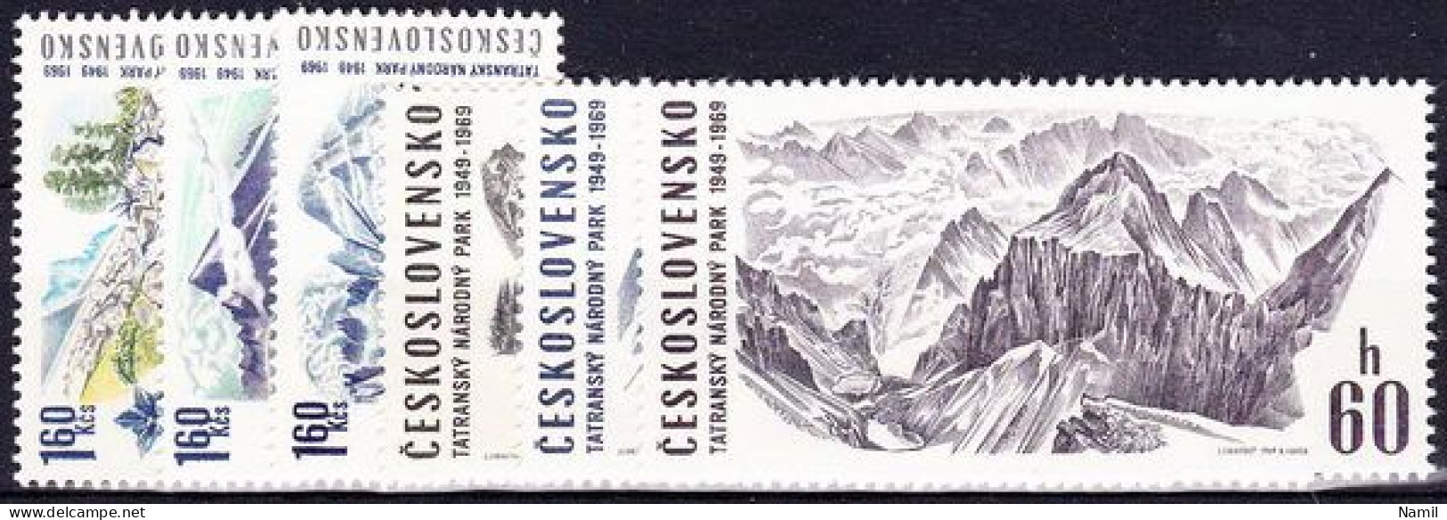 ** Tchécoslovaquie 1969 Mi 1892-7 (Yv 1738-43), (MNH)** - Unused Stamps