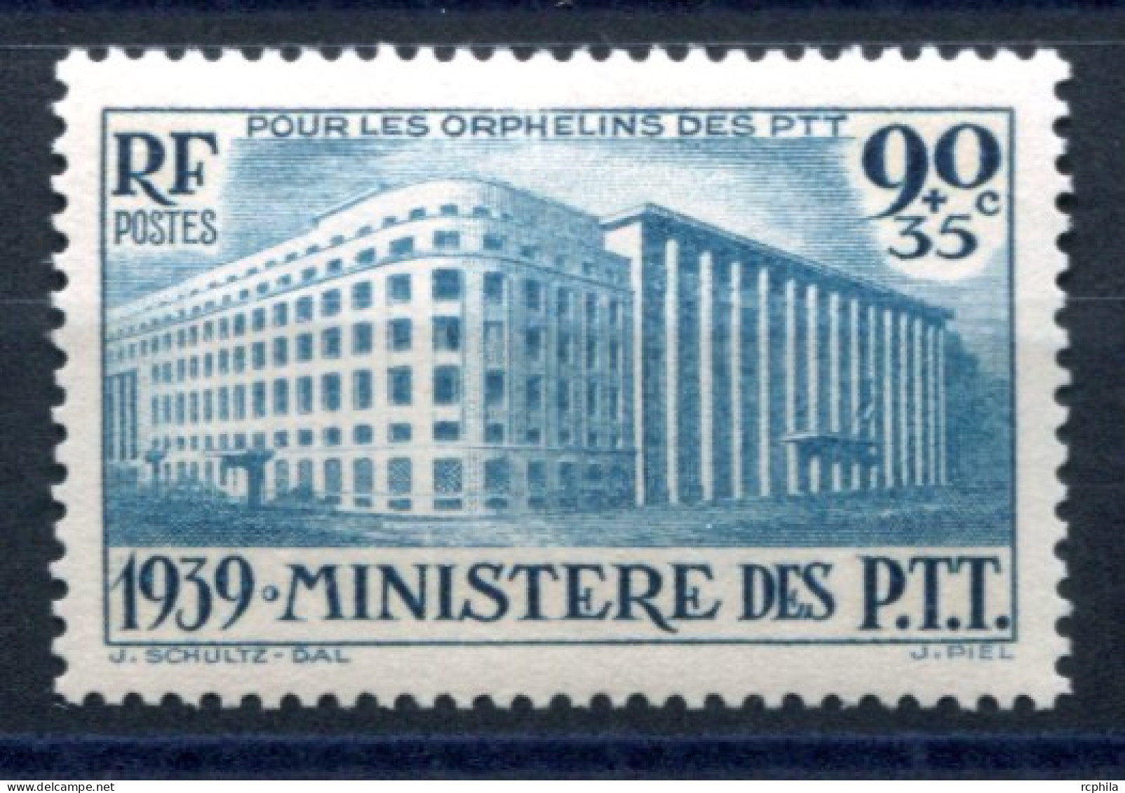 RC 27255 FRANCE COTE 48€ N° 424 AU PROFIT DES ORPHELINS DES PTT NEUF ** MNH TB - Nuovi