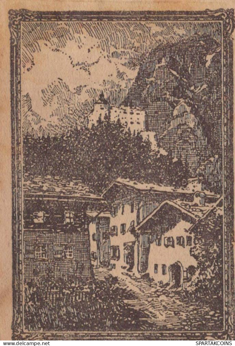 50 HELLER 1920 Stadt WERFEN Salzburg Österreich Notgeld Banknote #PI295 - Lokale Ausgaben