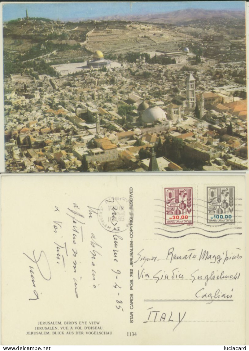 ISRAEL -JERUSALEM -BIRD'S EYE VIEW - Israel