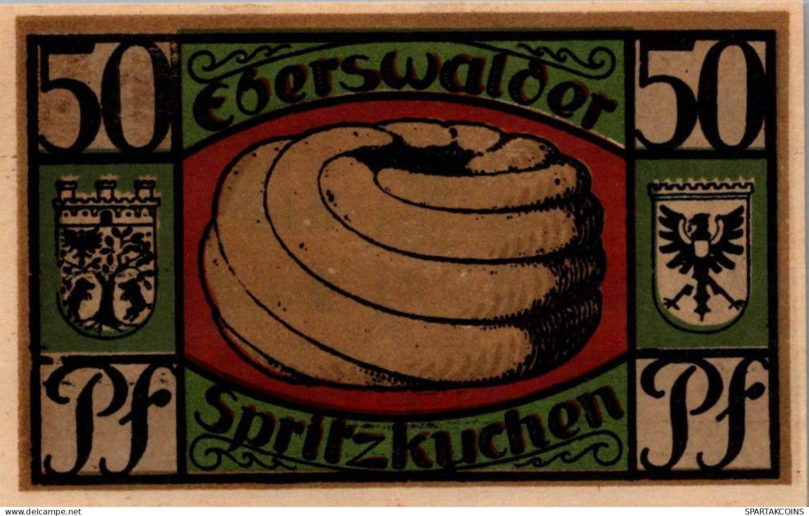 50 PFENNIG 1921 Stadt EBERSWALDE Brandenburg UNC DEUTSCHLAND Notgeld #PB019.V - [11] Local Banknote Issues
