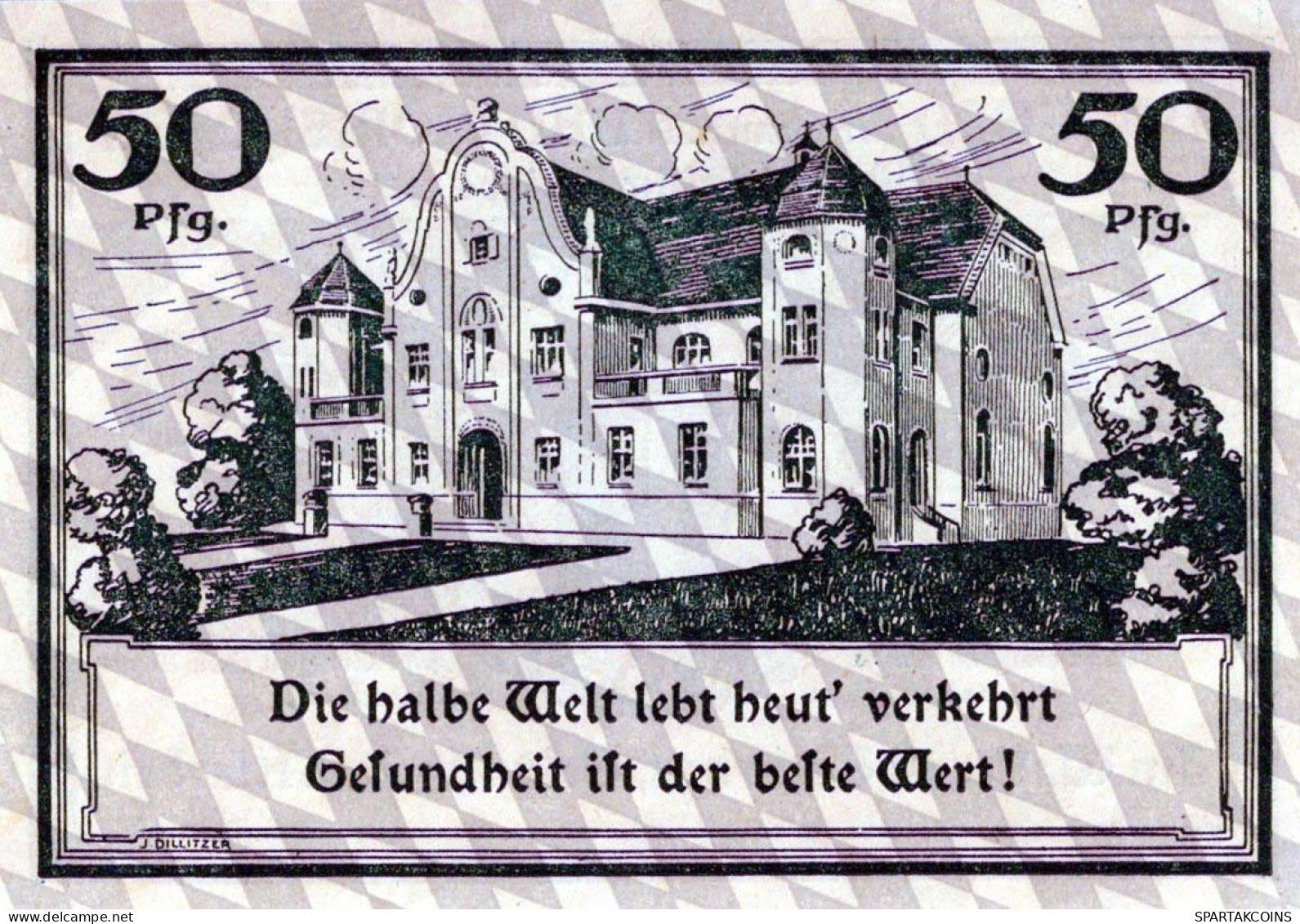 50 PFENNIG 1921 Stadt BAD WoRISHOFEN Bavaria UNC DEUTSCHLAND Notgeld #PH603 - [11] Emissions Locales