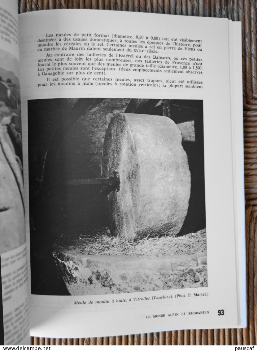 Le Monde Alpin Et Rhodanien Revue Régionale D’ethnologie N°1/1973, Cloches Peisey-Nancroix Taillerie Meules De Ganagobie - Histoire