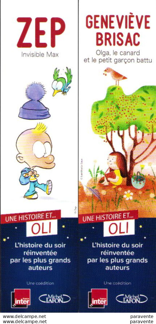 ZEP - LE SAUX : Marque Page BD "UNE HISTOIRE ET OLI" - Bookmarks