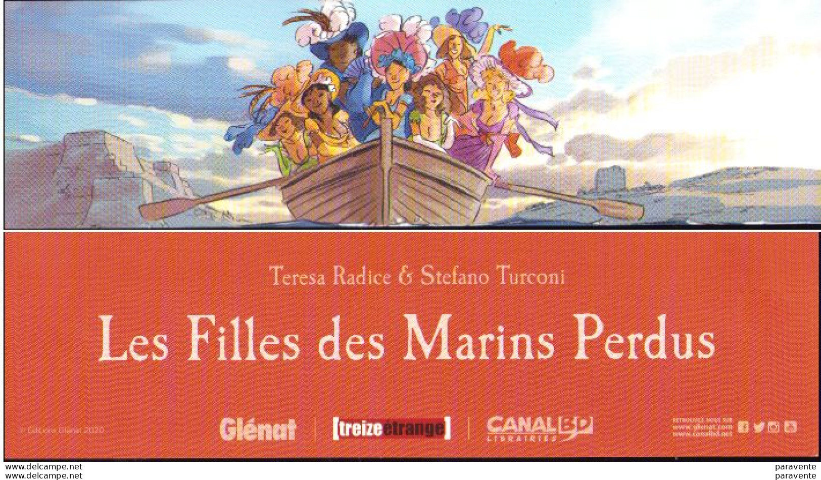 TURCONI : 2 Marque Page BD Edition GLENAT Pour Les Filles Des Marins Perdus - Bookmarks