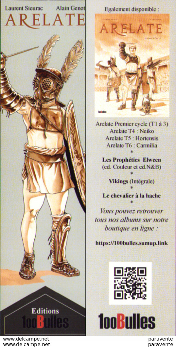 Marque Page Edition 100BULLES Par SIEURAC Pour ARELATE - Bookmarks