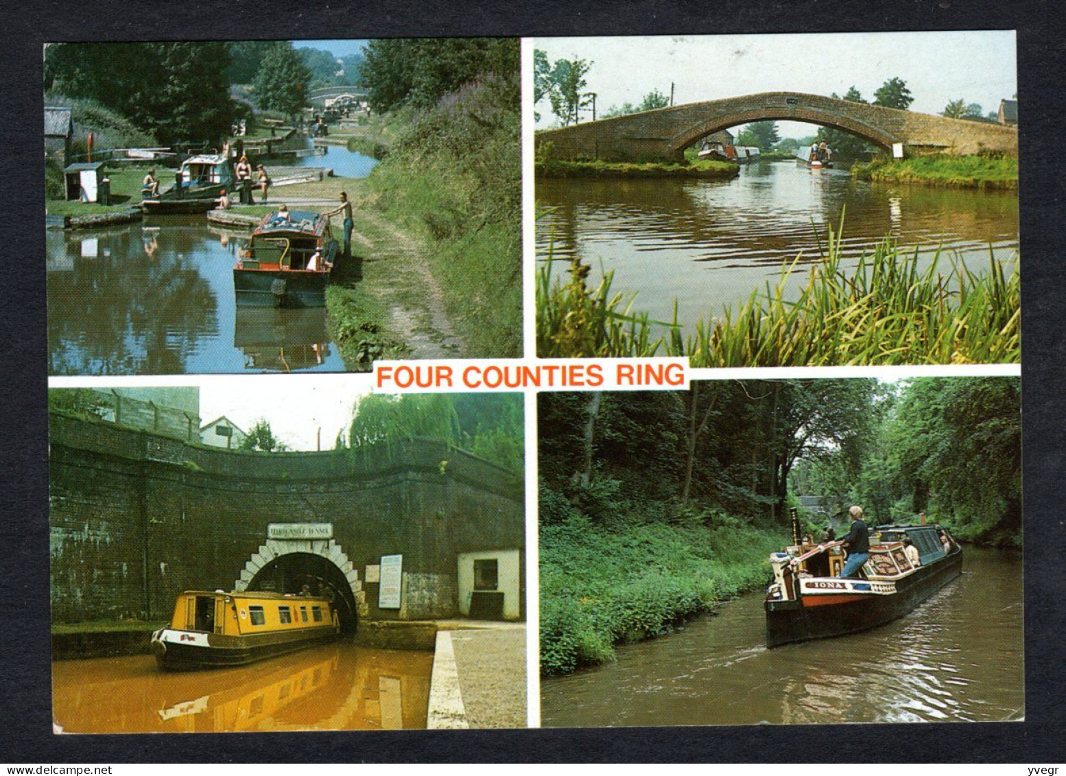 Angleterre - FOUR COUNTIES RING- Multi Vues -Audlem Locks, Great Haywood Junction, Harecastle Tunnel, Horseboat Union - Hertfordshire