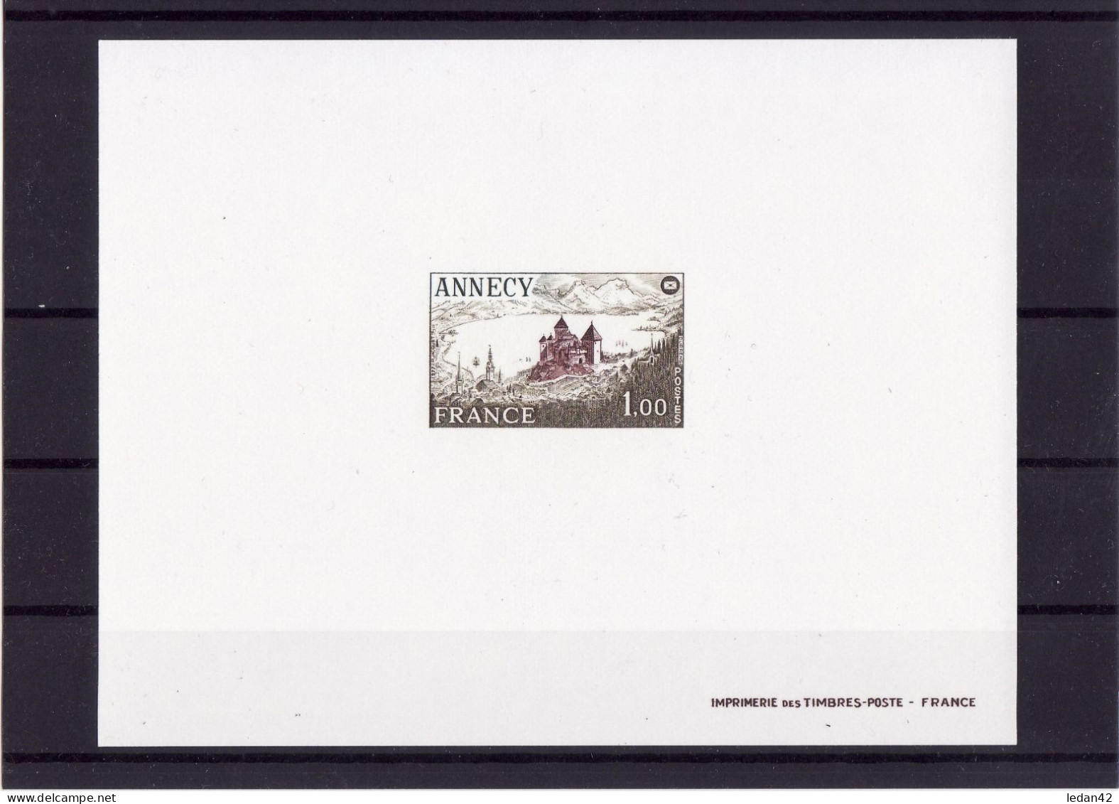 France 1977, Cat. Yvert N° 1935 : 50e Congrès Des Sociétés Philatéliques à Annecy - Luxury Proofs