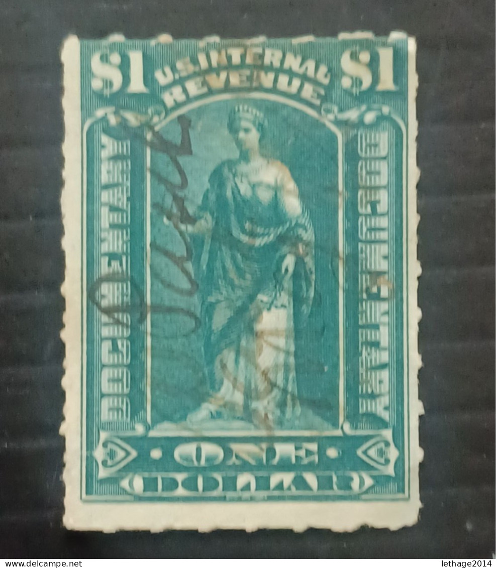 UNITED STATE 1895 NEWSPAPER STATUE OF FREEDOM 1 $ DOLLAR WMK 191 STAMPS SC N PR - Gebruikt
