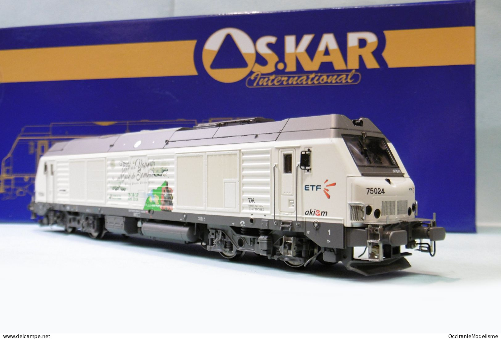 Oskar - Locomotive Diesel BB 75024 ETF AKIEM CFBS Réf. OS7504 Neuf NBO HO 1/87 - Locomotive