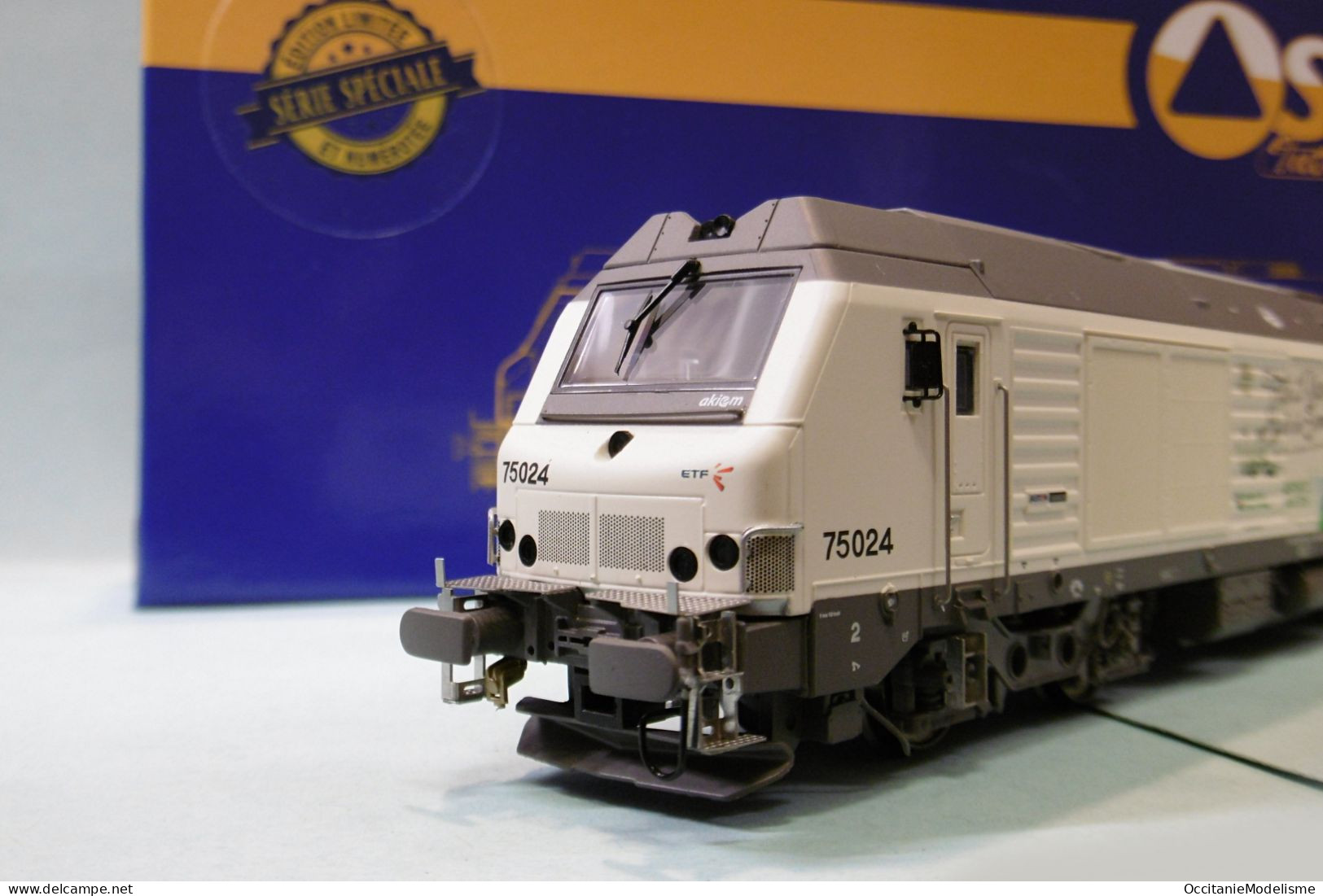 Oskar - Locomotive Diesel BB 75024 ETF AKIEM CFBS réf. OS7504 Neuf NBO HO 1/87