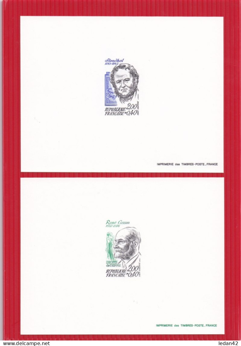 France 1983, Cat. Yvert N°2279/84:Personnages Célèbres. - Luxury Proofs