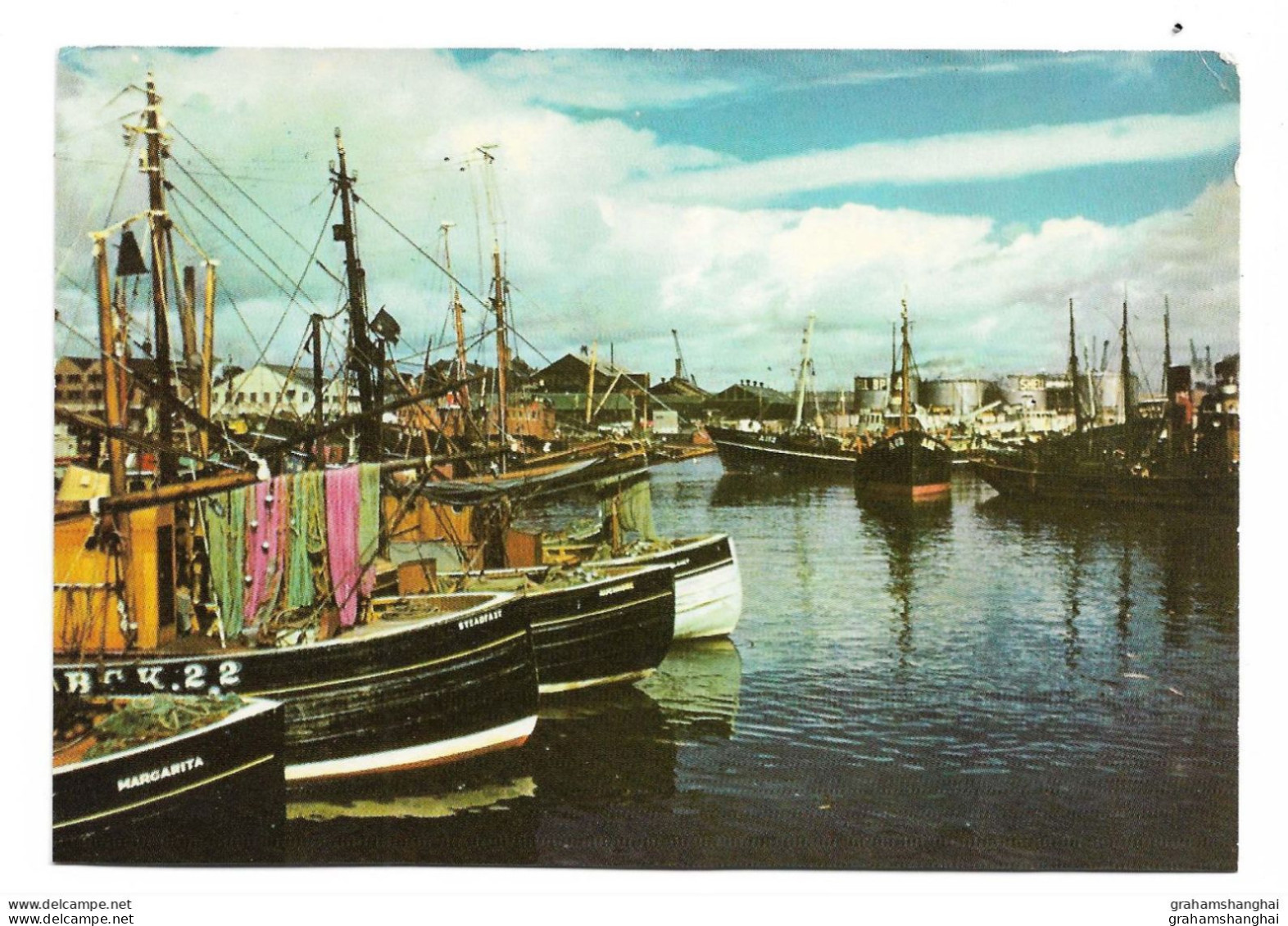 Postcard UK Scotland Aberdeen Harbour Fishing Boats Unposted - Aberdeenshire