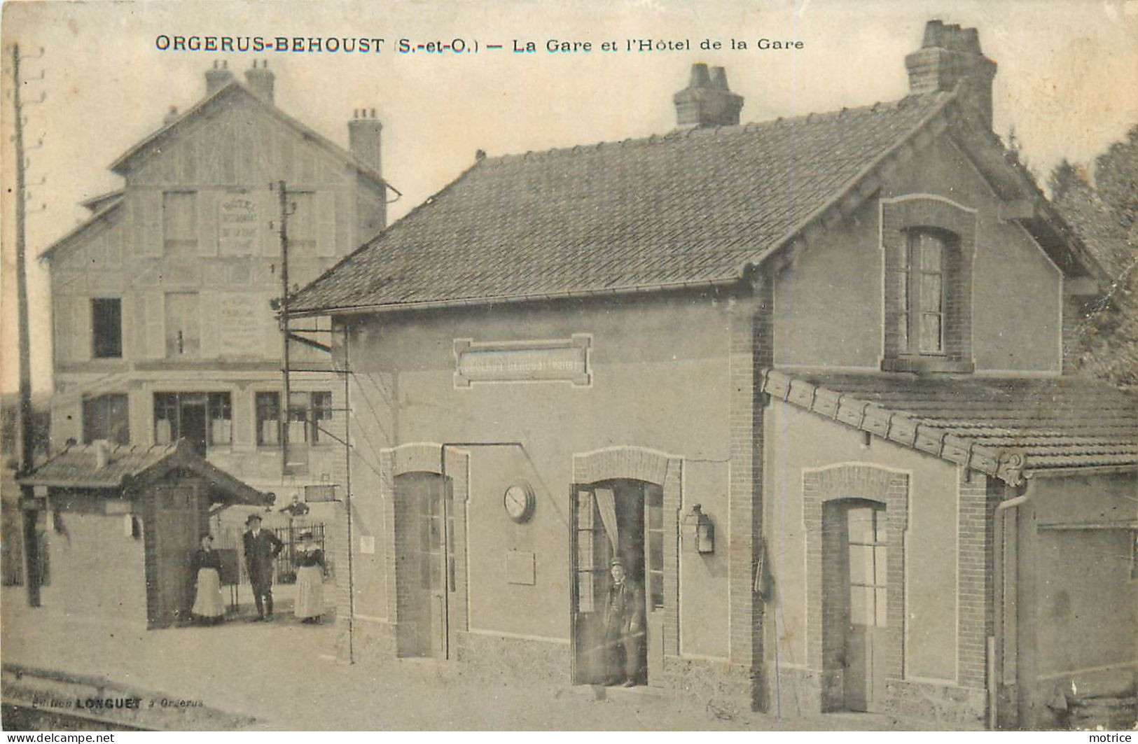 ORGERUS-BEHOUST - La Gare Et L'hôtel De La Gare. - Stazioni Senza Treni